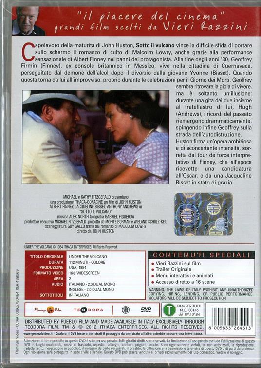 Sotto il vulcano (DVD) di John Huston - DVD - 2