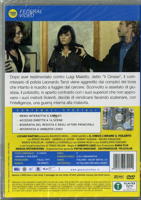 Il cinico, l'infame, il violento di Umberto Lenzi - DVD - 2
