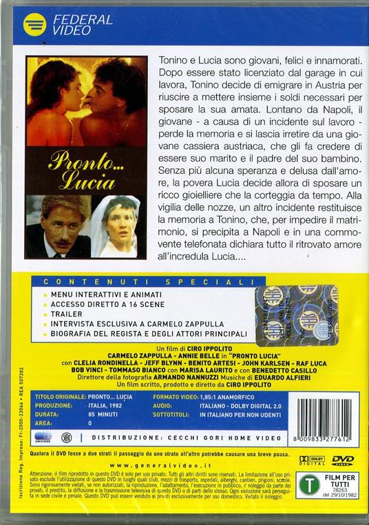 Pronto... Lucia di Ciro Ippolito - DVD - 2