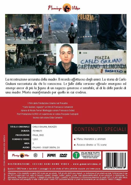 Carlo Giuliani, ragazzo (DVD) di Francesca Comencini - DVD - 2