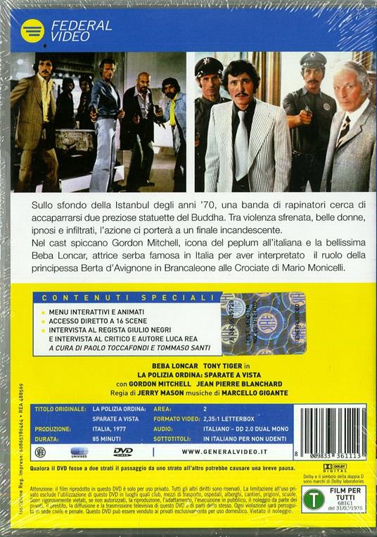 La polizia ordina: sparate a vista di Jerry Mason - DVD - 2