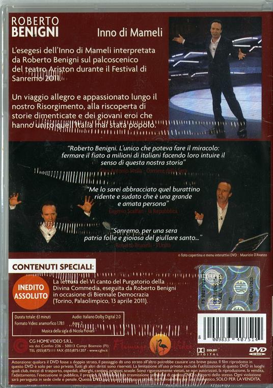 Roberto Benigni - Inno Di Mameli - DVD - 2