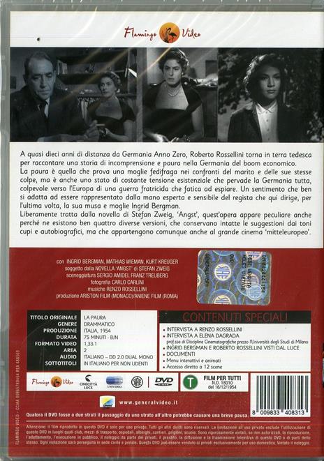 La paura (DVD) di Roberto Rossellini - DVD - 2