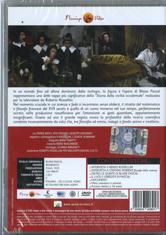 Blaise Pascal di Roberto Rossellini - DVD - 2