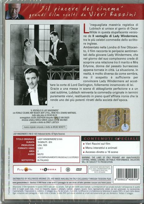 Il ventaglio di Lady Windermere di Ernst Lubitsch - DVD - 2