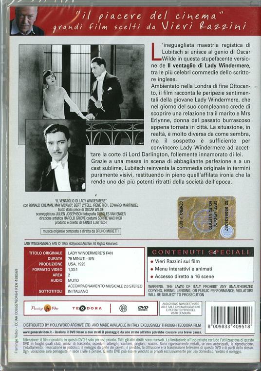 Il ventaglio di Lady Windermere di Ernst Lubitsch - DVD - 2
