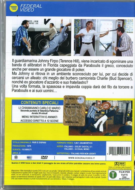 Pari e dispari di Sergio Corbucci - DVD - 2