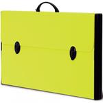 Valigetta Polionda 37x60x5 2 Chiusure Fluo Bordo Rigido Nero Balmar