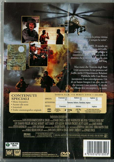 Il coraggio della verità di Edward Zwick - DVD - 2