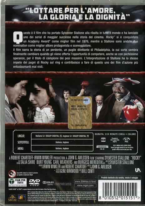 Rocky di John G. Avildsen - DVD - 2