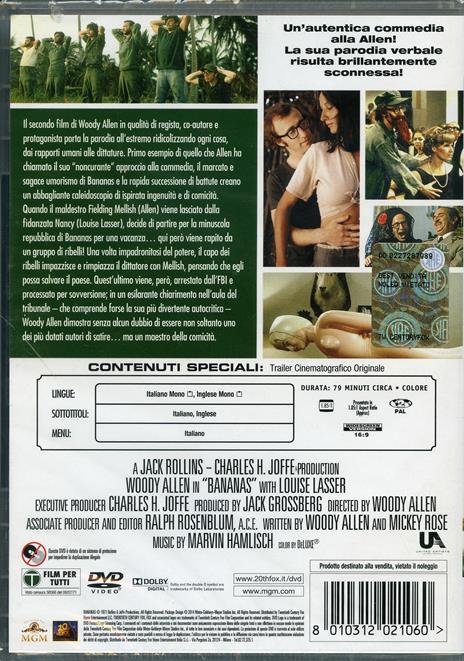 Il dittatore dello Stato libero di Bananas di Woody Allen - DVD - 2