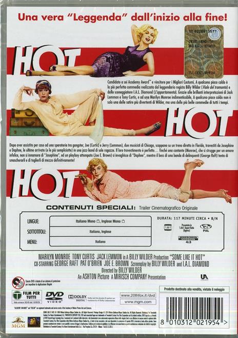 A qualcuno piace caldo di Billy Wilder - DVD - 2