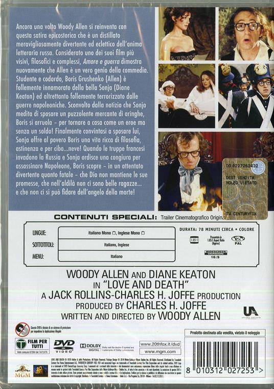 Amore e guerra di Woody Allen - DVD - 2