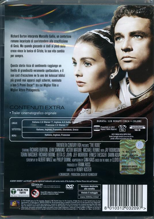 La tunica di Henry Koster - DVD - 2