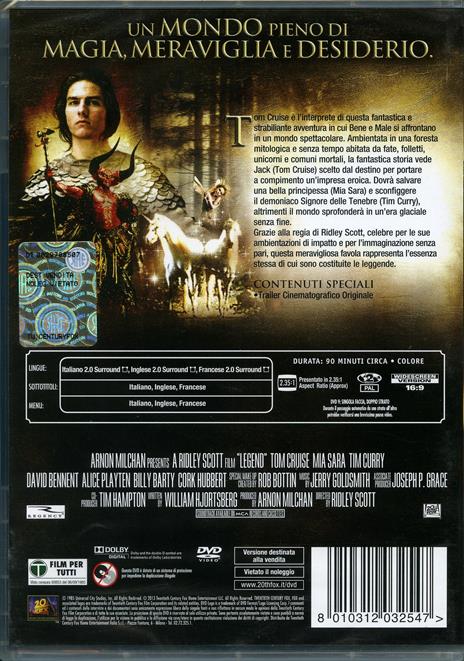 Legend<span>.</span> Special Edition di Ridley Scott - DVD - 2