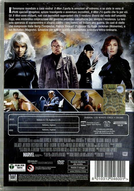 X-Men 2 di Bryan Singer - DVD - 2