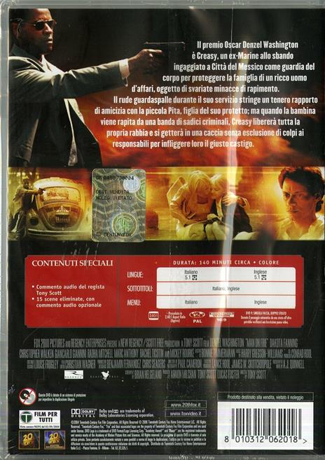 Man on Fire. Il fuoco della vendetta di Tony Scott - DVD - 2