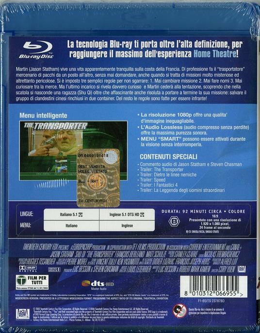The Transporter di Corey Yuen - Blu-ray - 2