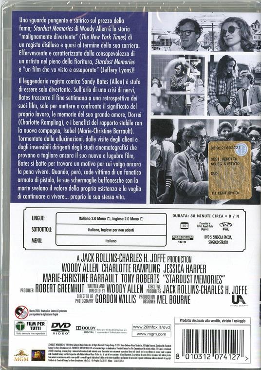 Stardust Memories di Woody Allen - DVD - 2