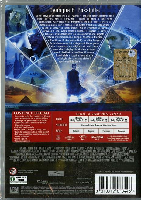Jumper di Doug Liman - DVD - 2