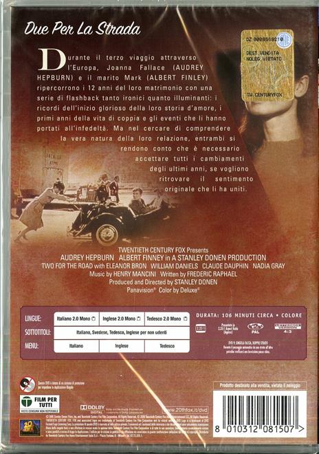 Due per la strada di Stanley Donen - DVD - 2