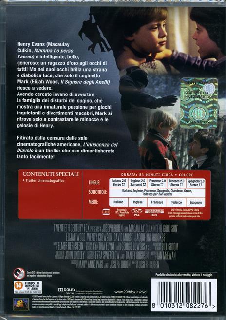 L' innocenza del diavolo (DVD) di Joseph Ruben - DVD - 2