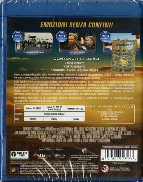Australia di Baz Luhrmann - Blu-ray - 2