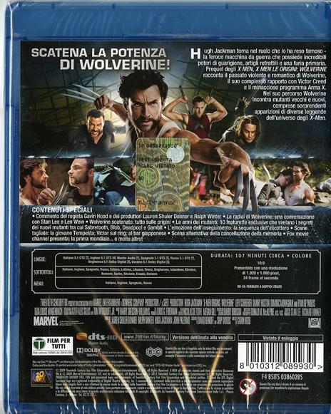X-Men le origini. Wolverine di Gavin Hood - Blu-ray - 2