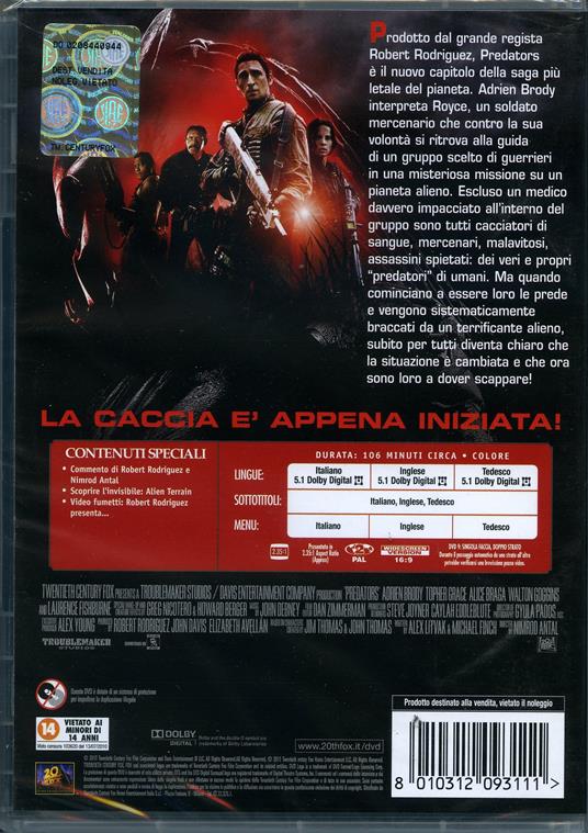 Predators di Nimród Antal - DVD - 2