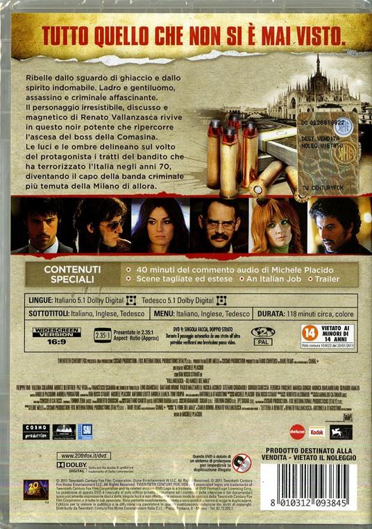 Vallanzasca. Gli angeli del male di Michele Placido - DVD - 2