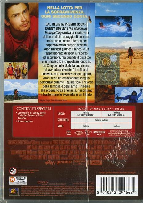 127 ore di Danny Boyle - DVD - 2