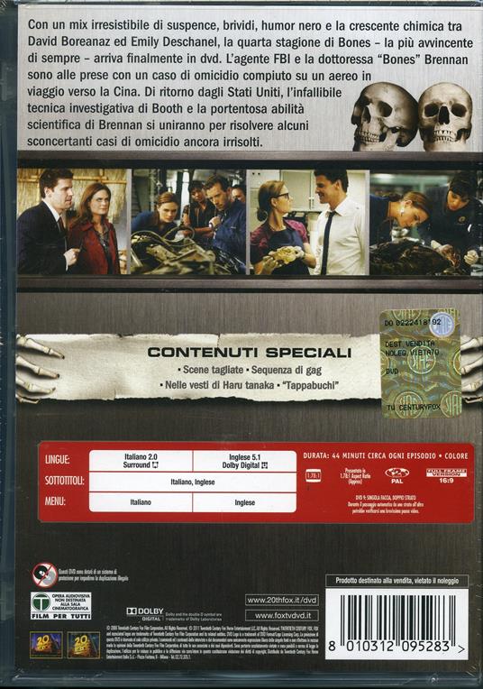Bones. Stagione 4 (7 DVD) di Ian Toynton,Steven DePaul,Jeff Woolnough,Jeannot Szwarc - DVD - 2