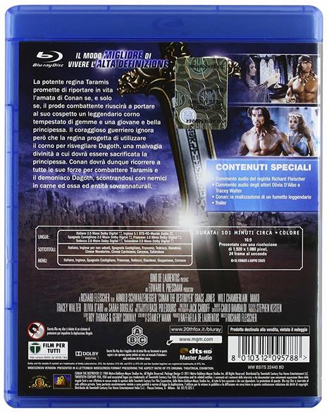 Conan il Distruttore di Richard O. Fleischer - Blu-ray - 2