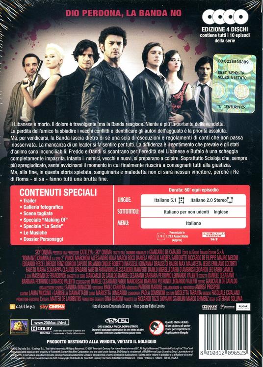 Romanzo criminale. Stagione 2 (4 DVD) di Stefano Sollima - DVD - 2