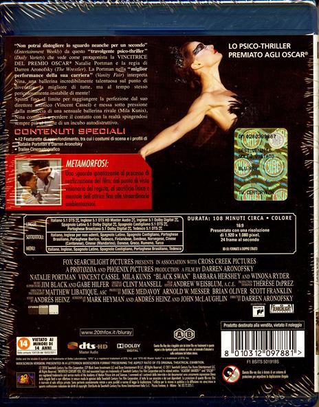 Il cigno nero di Darren Aronofsky - Blu-ray - 2