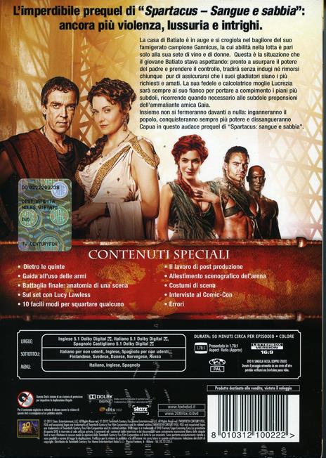 Spartacus. Gli dei dell'arena. Il prequel della serie (3 DVD) di Jesse Warn,Rick Jacobson,Michael Hurst,Brendan Maher - DVD - 2