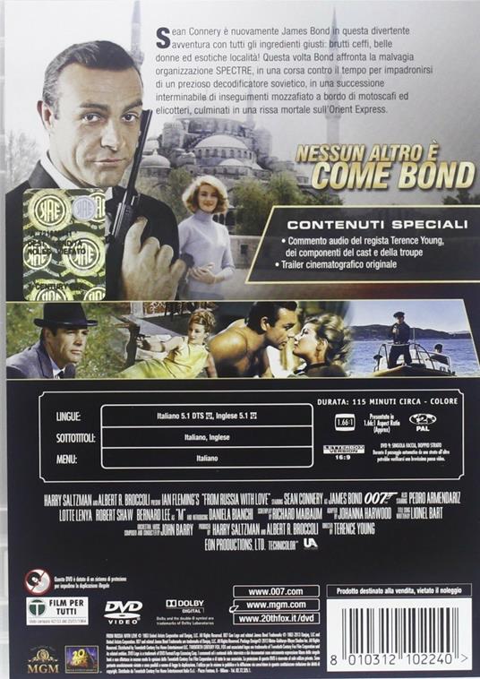 Agente 007. Dalla Russia con amore di Terence Young - DVD - 2