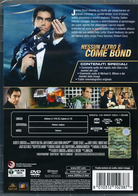 Agente 007. Vendetta privata di John Glen - DVD - 2