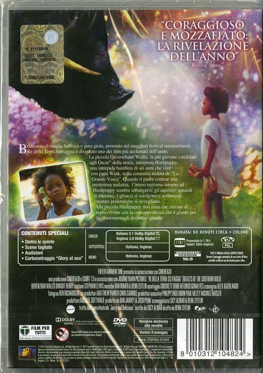 Re della terra selvaggia. Beasts of the Southern Wild di Benh Zeitlin - DVD - 2