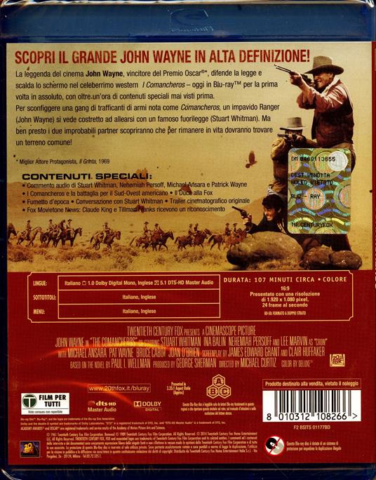 I Comancheros di Michael Curtiz - Blu-ray - 2