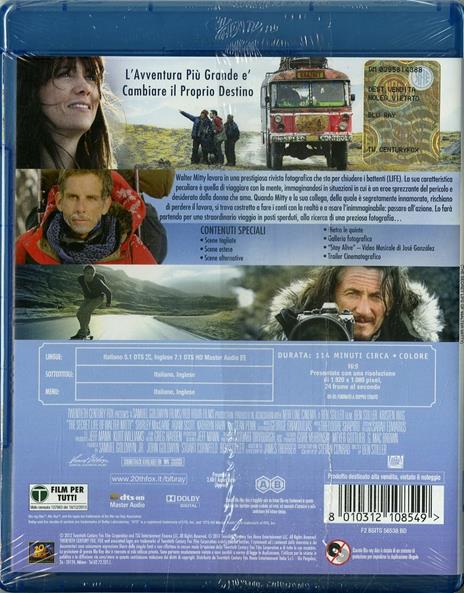 I sogni segreti di Walter Mitty di Ben Stiller - Blu-ray - 2