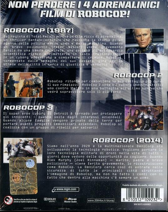 RoboCop Collection (4 Blu-ray) di Fred Dekker,Irvin Kershner,José Padilha,Paul Verhoeven - 2