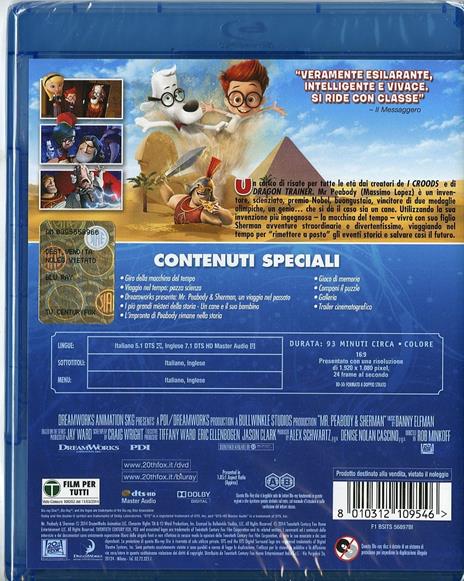 Mr. Peabody e Sherman di Rob Minkoff - Blu-ray - 2