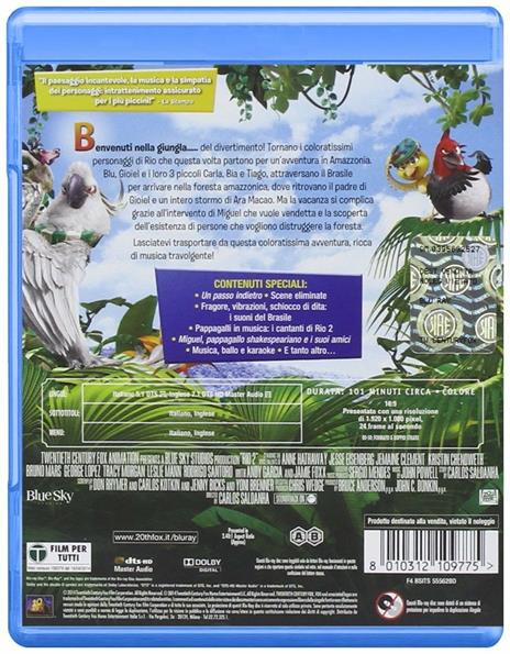 Rio 2. Missione Amazzonia di Carlos Saldanha - Blu-ray - 2