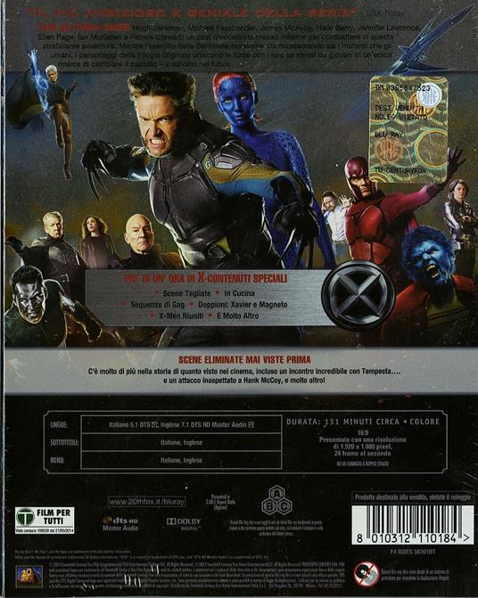 X-Men. Giorni di un futuro passato 3D (Blu-ray + Blu-ray 3D) di Bryan Singer - 2