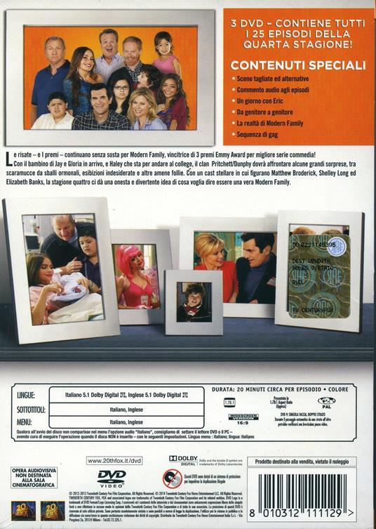 Modern Family. Stagione 4 (4 DVD) di Jason Winer,Michael Spiller,Chris Koch - DVD - 2