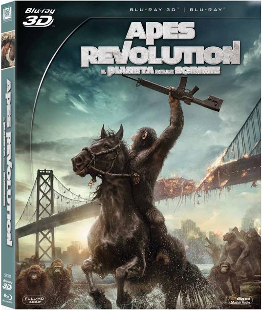 Apes Revolution. Il pianeta delle scimmie (Blu-ray + Blu-ray 3D) di Matt Reeves - Blu-ray + Blu-ray 3D