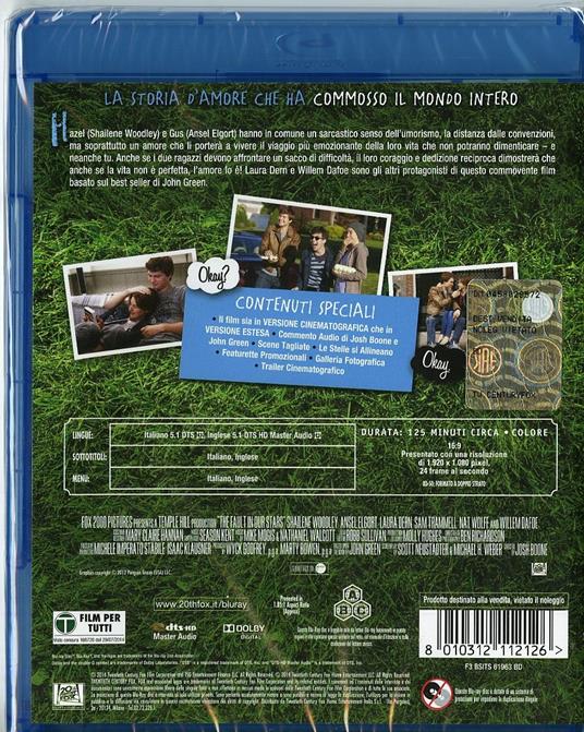 Colpa delle stelle (Blu-ray) di Josh Boone - Blu-ray - 2