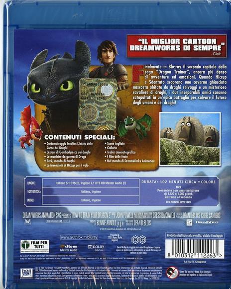 Dragon Trainer 2 di Dean DeBlois - Blu-ray - 2