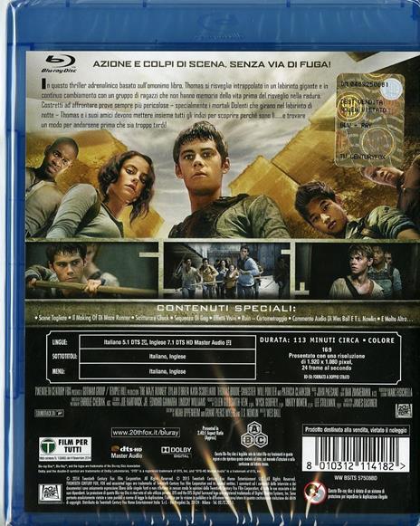 Maze Runner. Il labirinto di Wes Ball - Blu-ray - 2